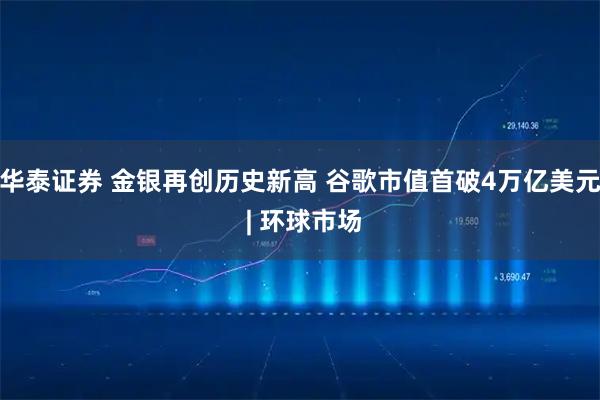 华泰证券 金银再创历史新高 谷歌市值首破4万亿美元 | 环球市场