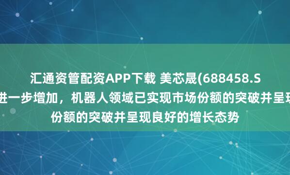 汇通资管配资APP下载 美芯晟(688458.SH)：产品应用会进一步增加，机器人领域已实现市场份额的突破并呈现良好的增长态势